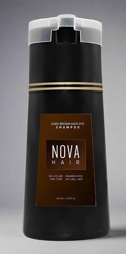 Original Hair Dye Shampoo Nova Hair Instant Dye Shampoo Men Women Quick Easy Safe Hair Color Gray Hair Coverage Nourish Scalp